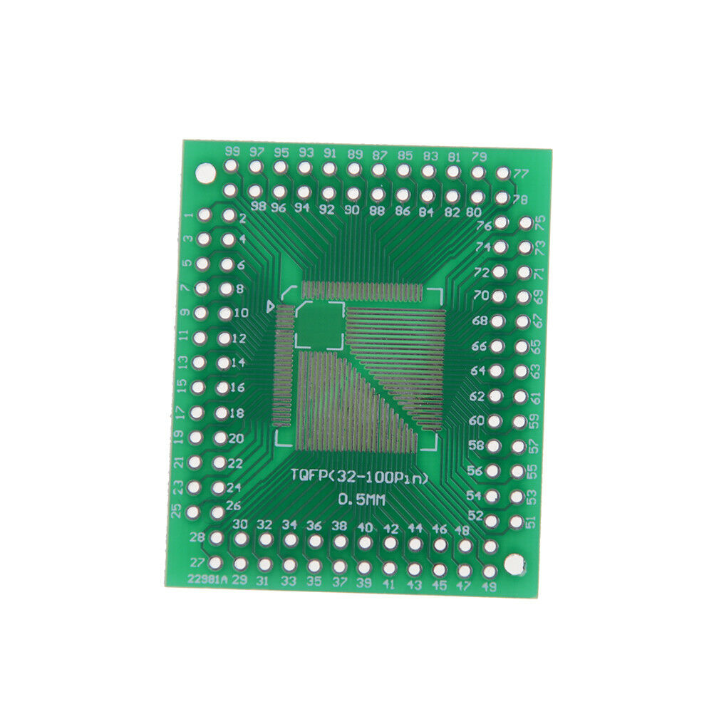 5pcs QFP/TQFP/LQFP/FQFP 32/44/64/80/100 to DIP Adapter PCB Board Converter GtDF