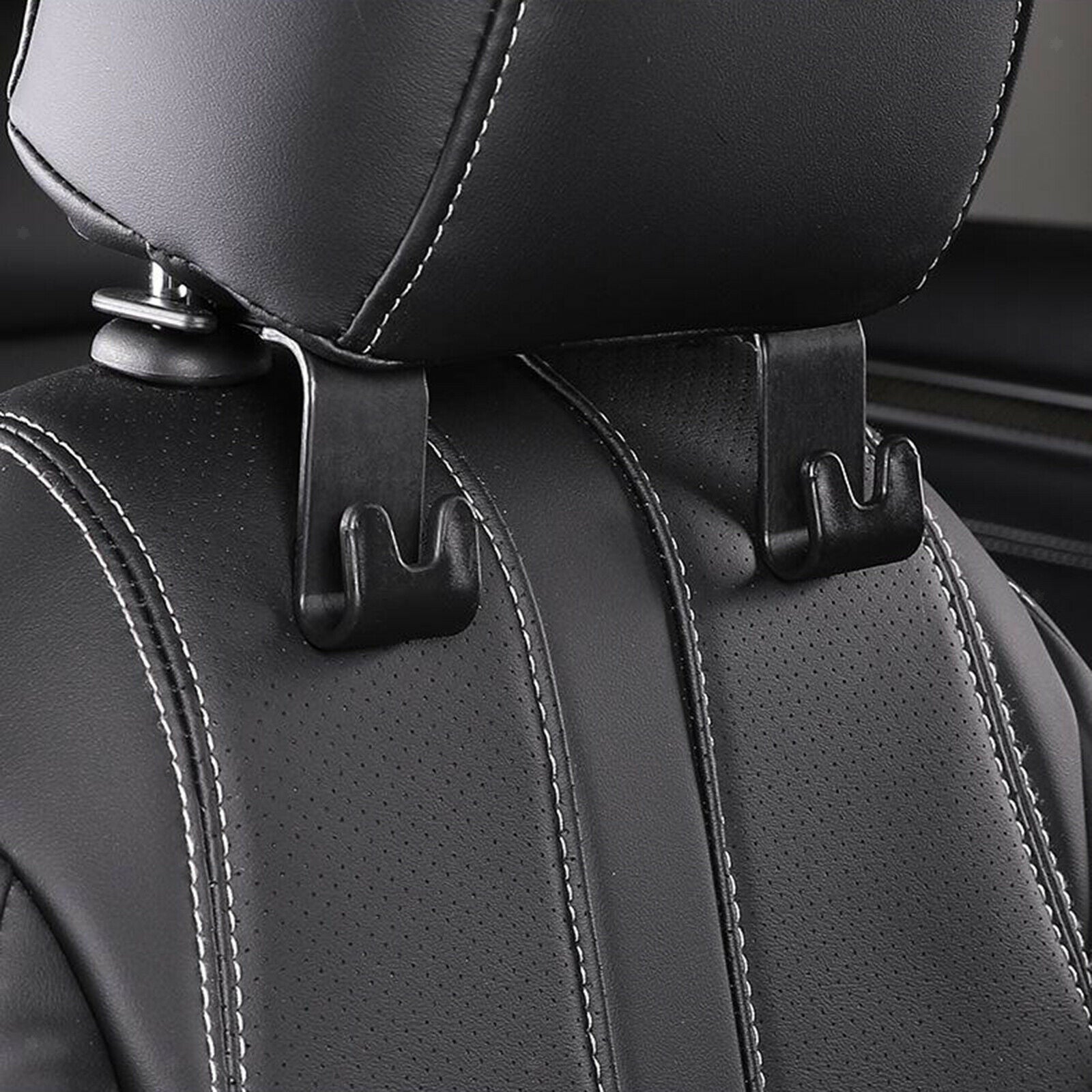 Set of 4pcs car back seat headrest hook hangers, easy to use