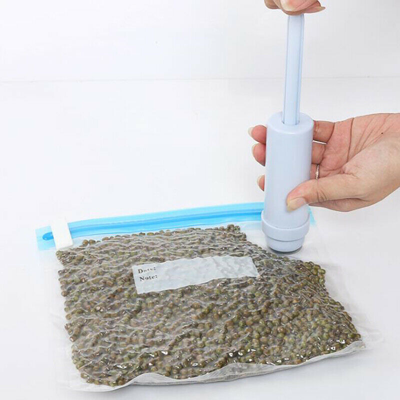 5PCS Packaging Bag+Food Vacuum Sealer Storage Saver Hand Pump Kitchen ODEAU