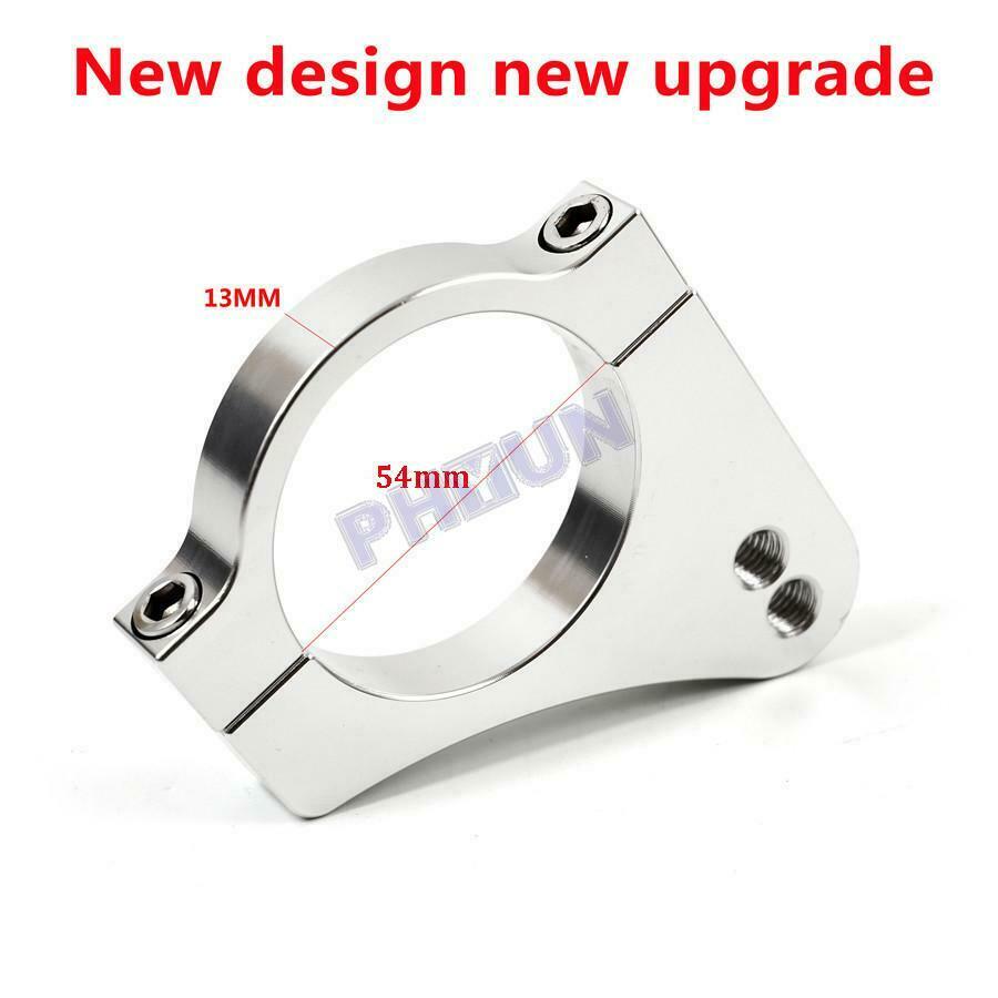 54mm Motorcycle CNC Aluminum Fork Steering Damper Clamp Bracket Thread Pitch 8MM