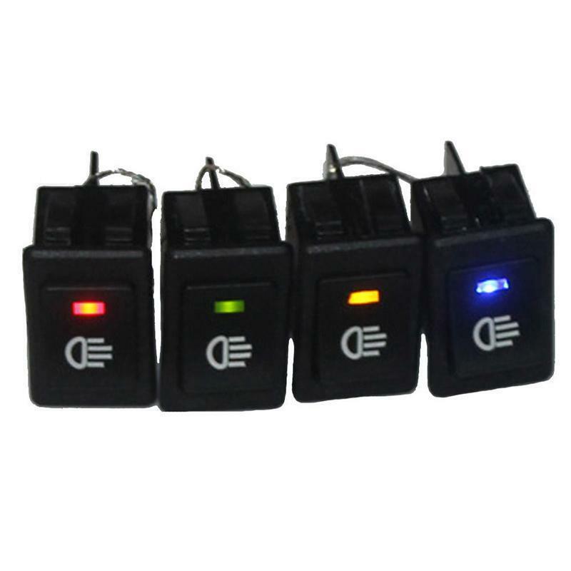 4 X 12V 35A Car Auto Fog Light Rocker Toggle Switch Blue LED Dashboard Sales