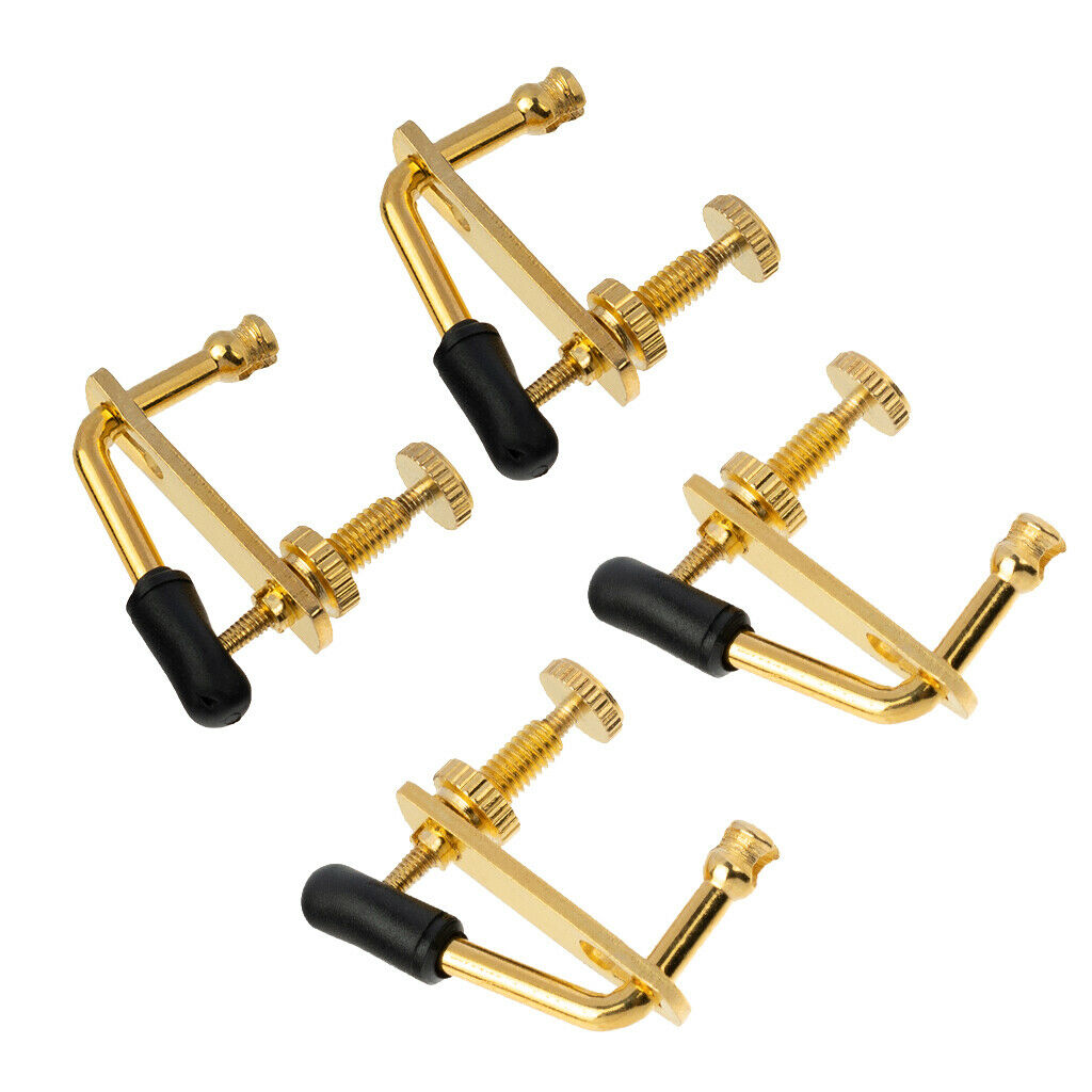 4 Pieces Metal Fine Tune Adjusters String Instrument Changing For 3/4 4/4 Violin
