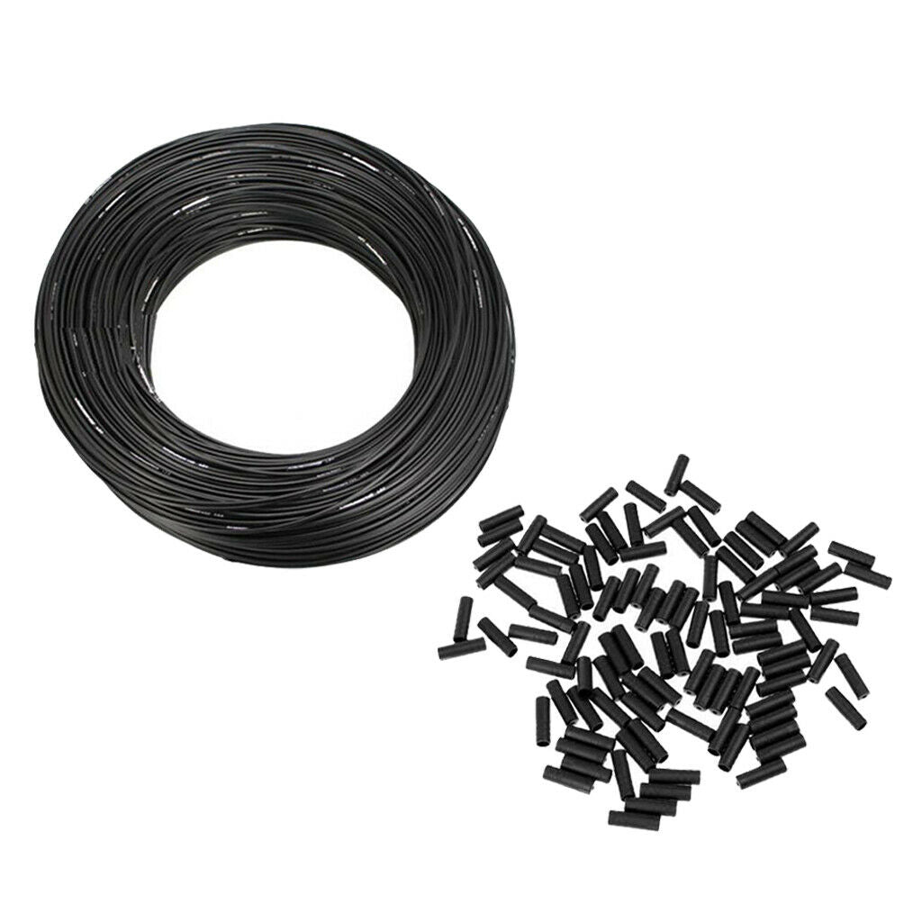 Bike Cable Housing Derailleur Hose Case Protective Sleeve End Caps Ferrules