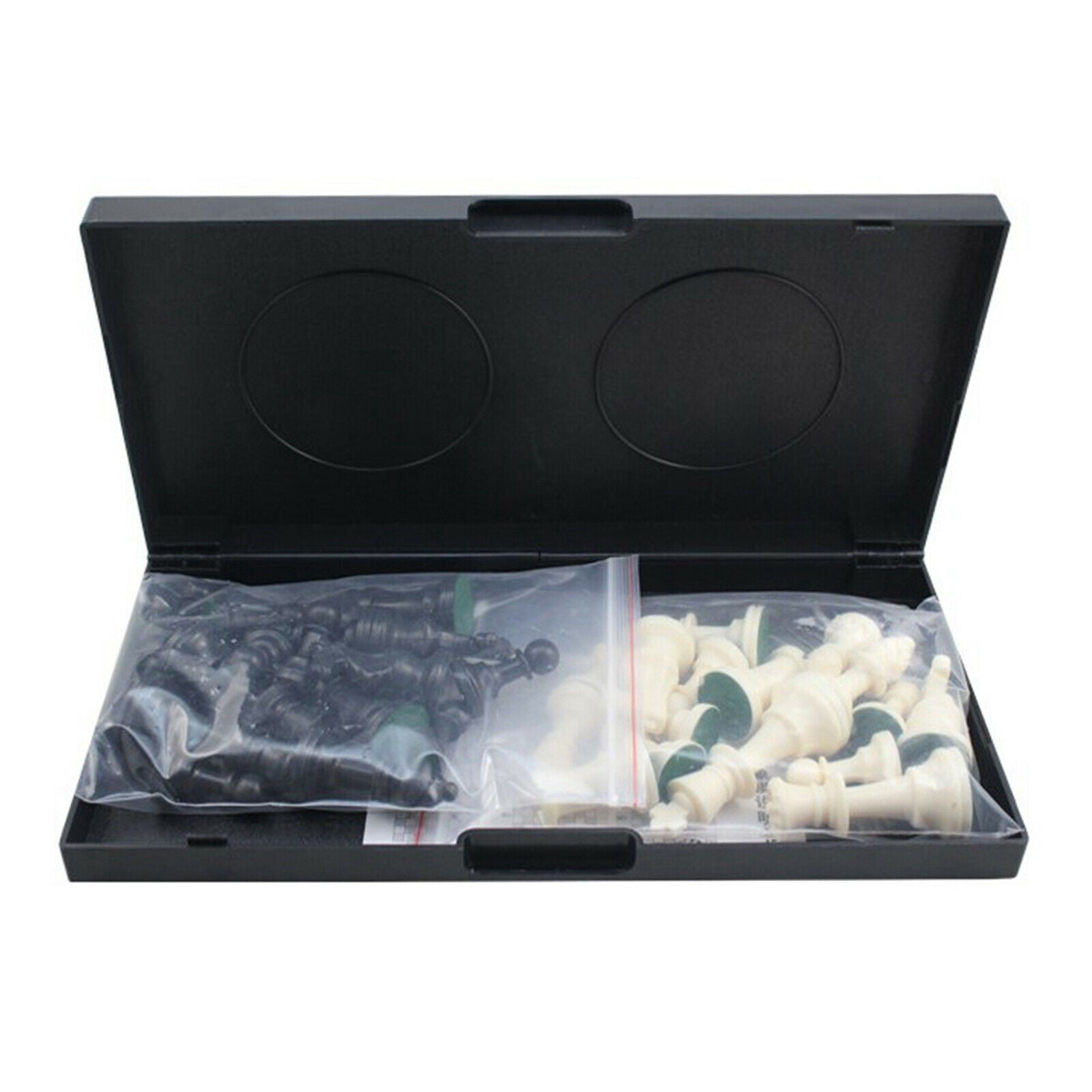 Portable 15"x15" Chess Set Magnetic Chess Pieces King Queen Board Game