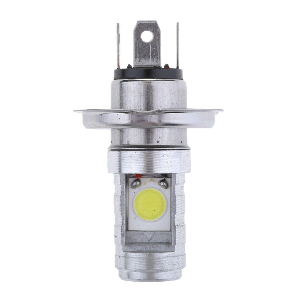 H4 COB LED 12W Ceramic Bulb Warning Lamp for Hi / Lo Beam Headlights
