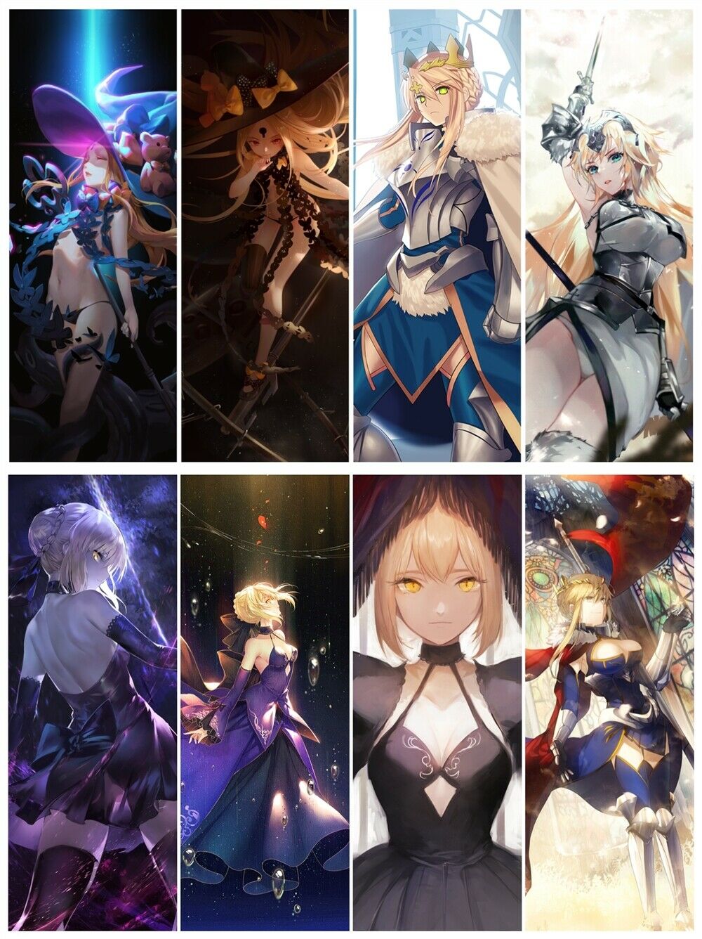 8pcs/set PVC Bookmarks of Fate Grand Order Book Mark