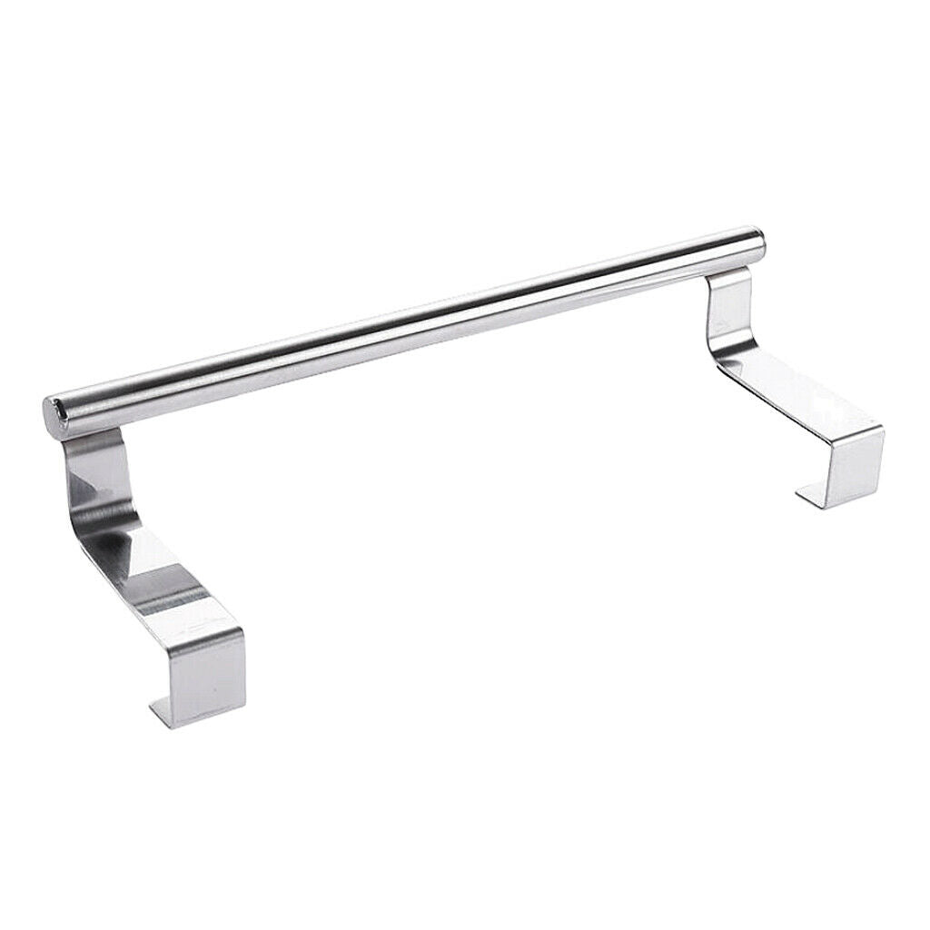 Stainless Steel Towel Holder Rack Cupboard Hanger Kitchen Hook Bath Small