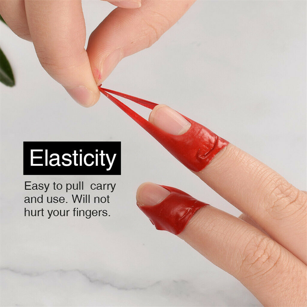 DIY Acrylic UV Gel Nail Extension Kit Nail Forms Brushes Manicure Set Orange