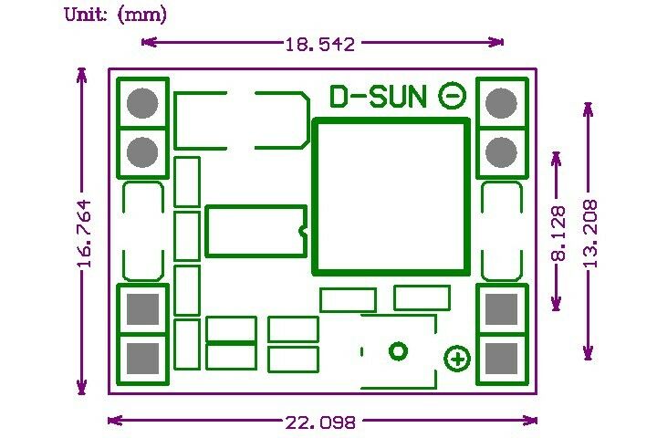 MP1584 3A XM1584 DC-DC Adjustable Step-down Standard Power Supply Module