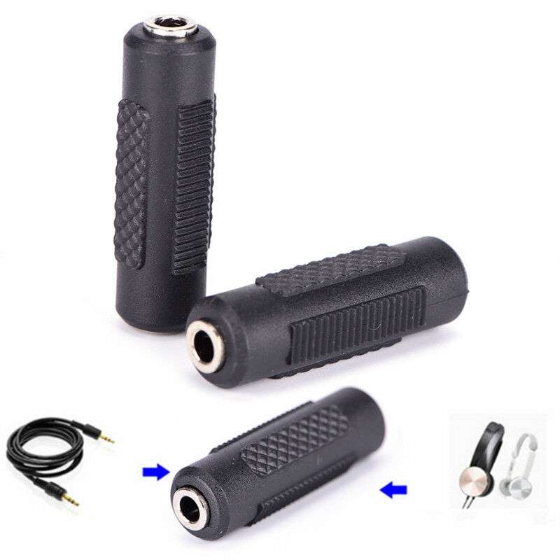 stereo 3.5mm aux female to female audio converter coupler adapters connect.l8