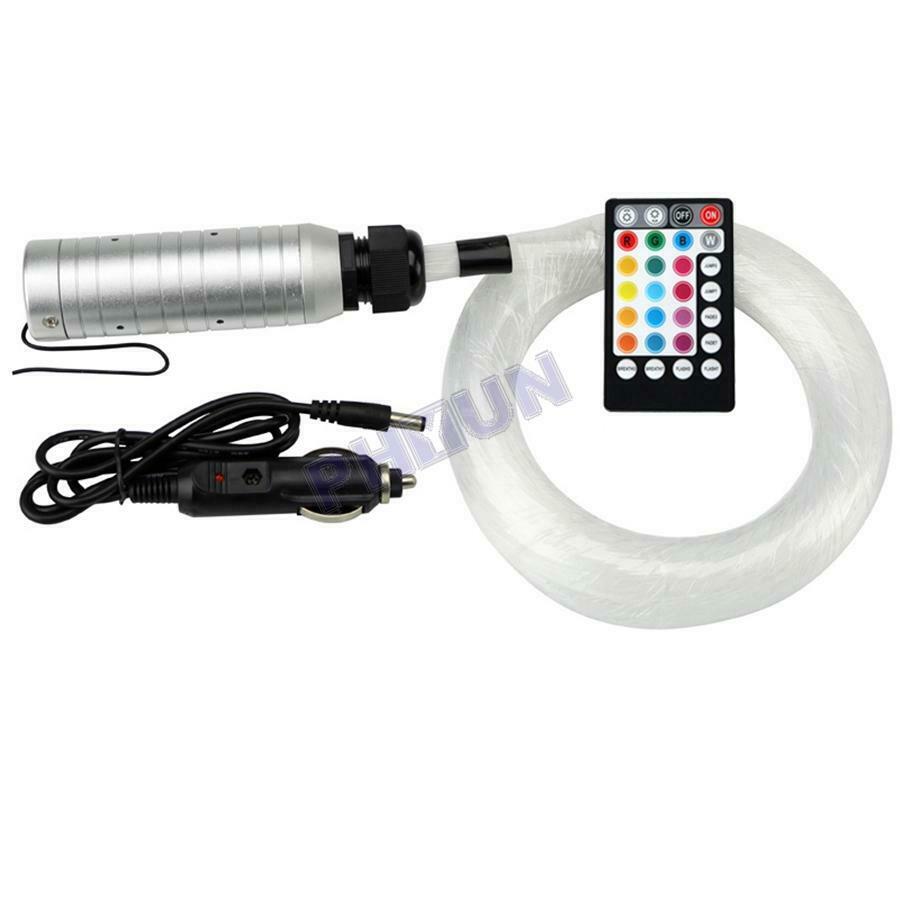 6W RGB Fiber Optic Star Ceiling Light Kit w/ 100Pcs Fiber Optic Cable + Remote