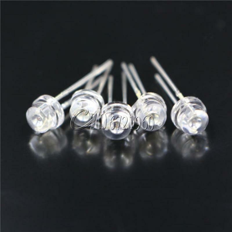 50PCS Straw Hat 5MM White LED Light Emitting Diode
