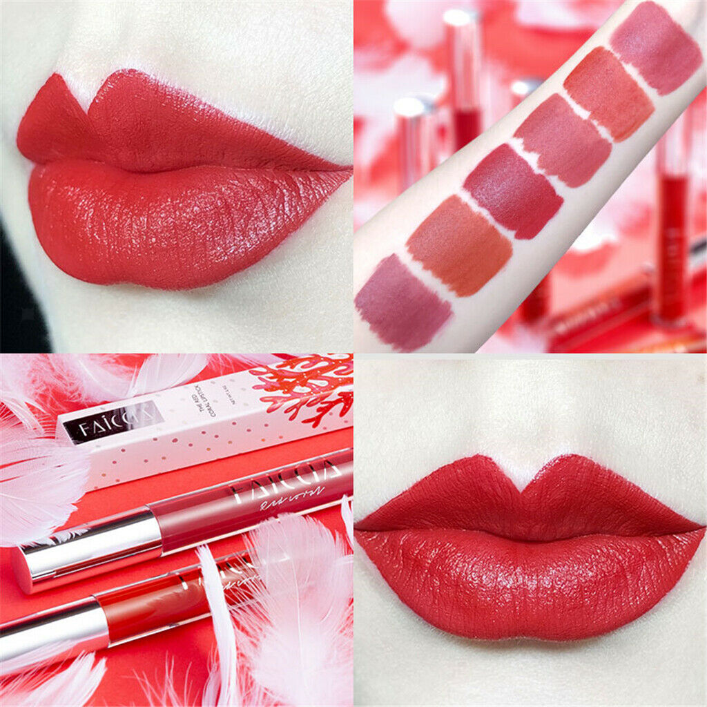 Makeup Velvet Matte Lip Glaze Lipstick Gloss Long Lasting Treasure color