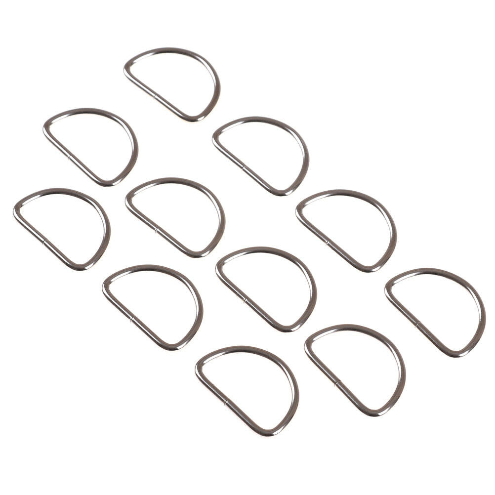 10PCS Metal 25mm D Ring Purse Buckles For Clothes Bag Case Strap Web Bel.l8