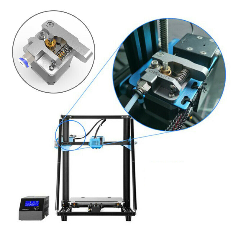 Mk8 Grey Extruder Aluminum Upgrade Dual Gear for Extruder CR10 CR-10S PRO 1.BDA