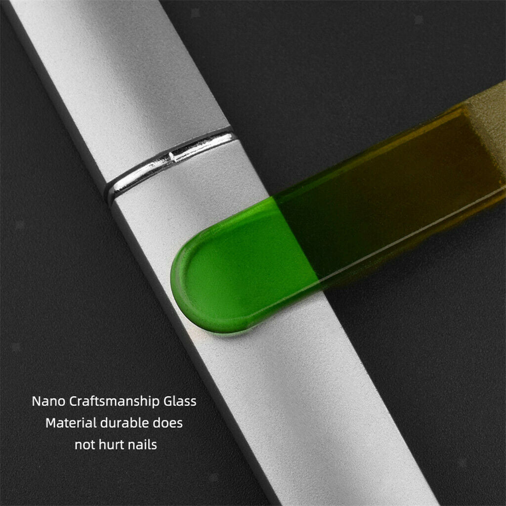 Washable Glass Nail Files Precision Nails Manicure Polishing Buffer Tools