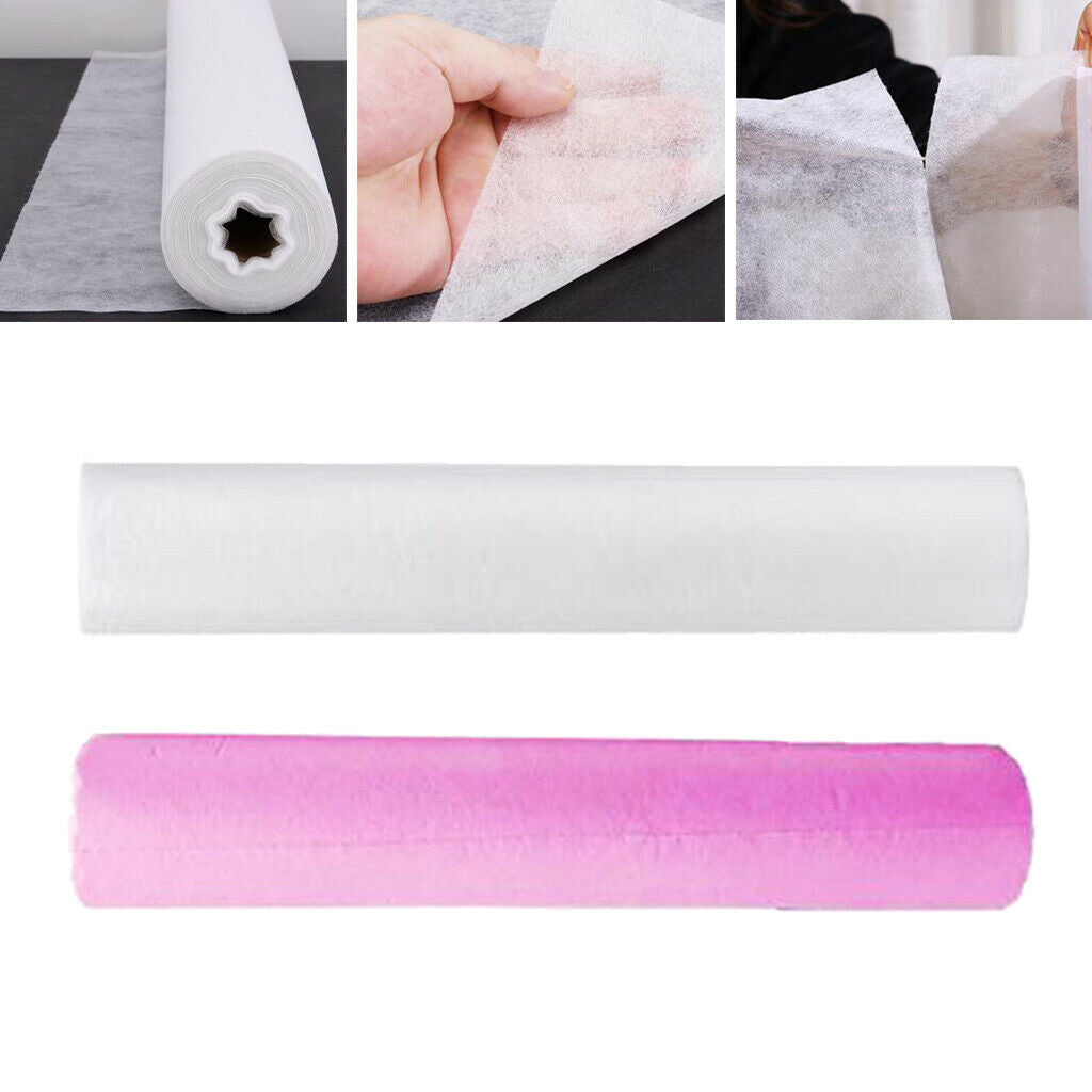 2 Roll 100Pcs Disposable Bed Sheets for Salon Makeup Tattoo Supplies White