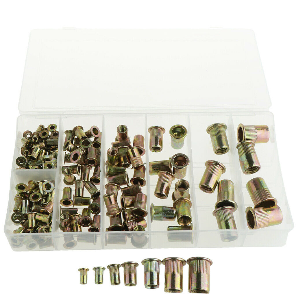 High Quality Zinc Plated Carbon Steel Rivet Nut Kit 165pcs/set