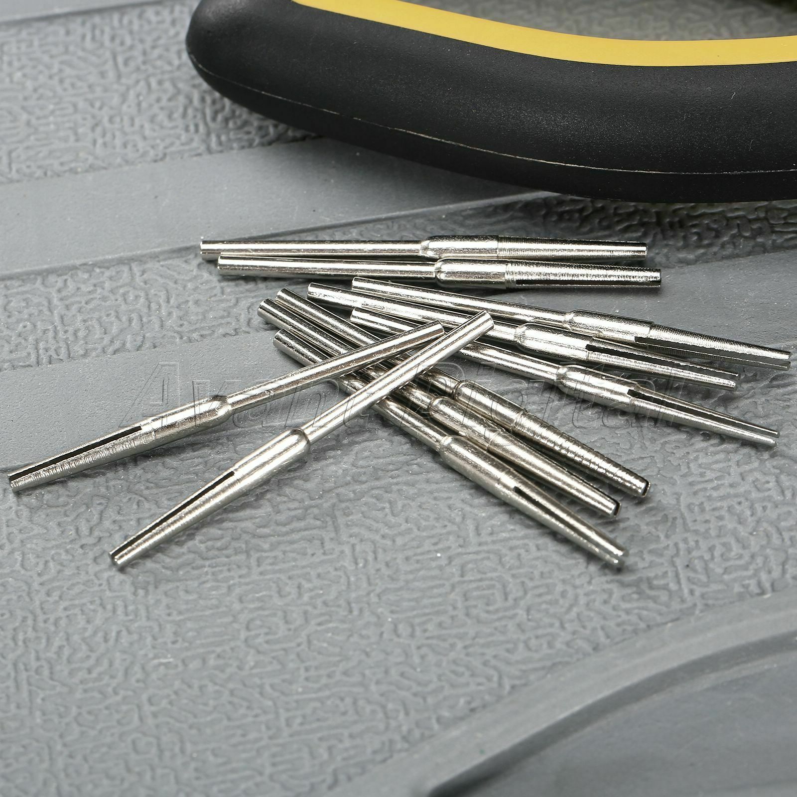 Straight Tapered Split Abrasive Mandrels Slotted Clip Handle Rotary Power Tool