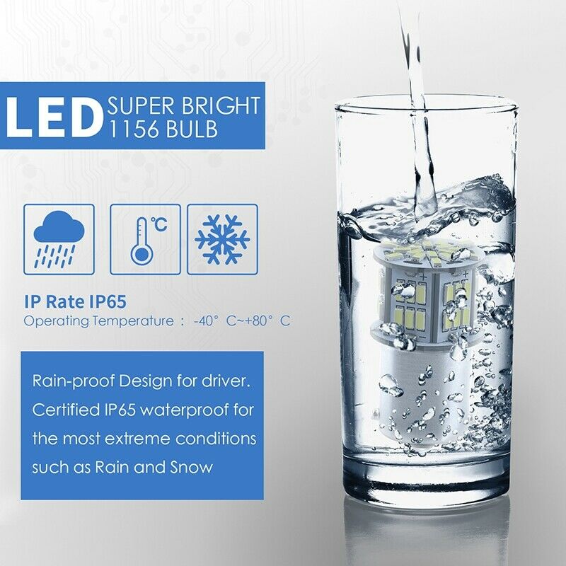 1156 LED Bulb White 1003 BA15S 1141 7506 LED Light Bulbs for RV Car Camper TraL9
