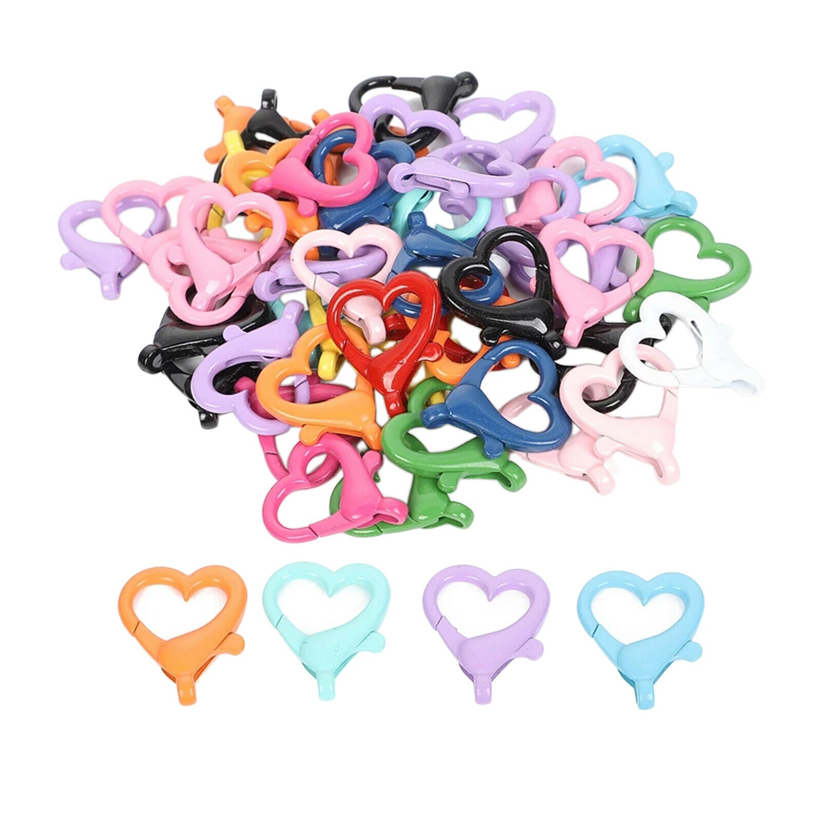 50pcs Plastic Lobster Claw Clasps 30x21mm for Jewelry Making Findings Craft