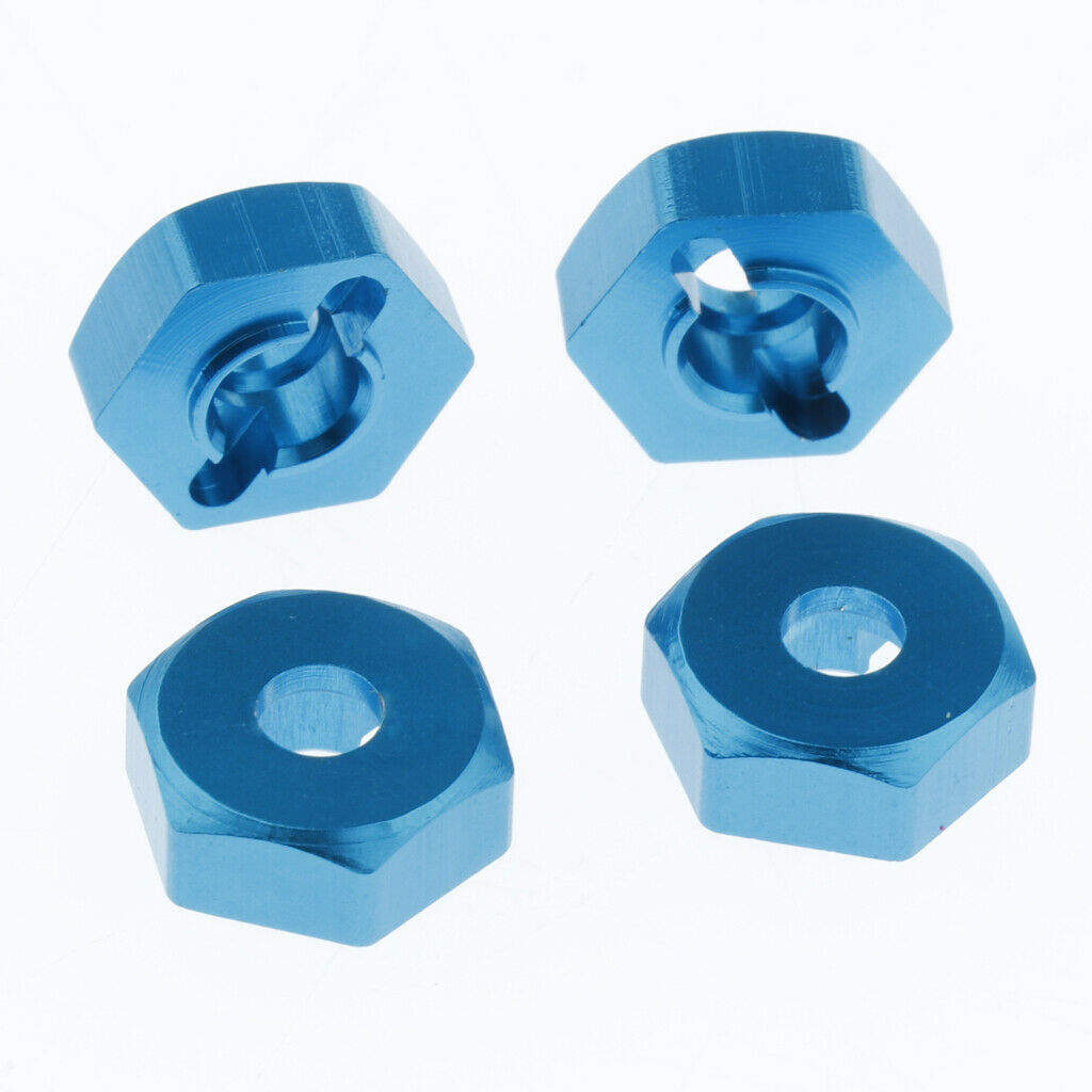 4 pcs. Stainless Steel Nut Nut Wheel Drive Hub Screw M12 12mm for 1/18 RC Car