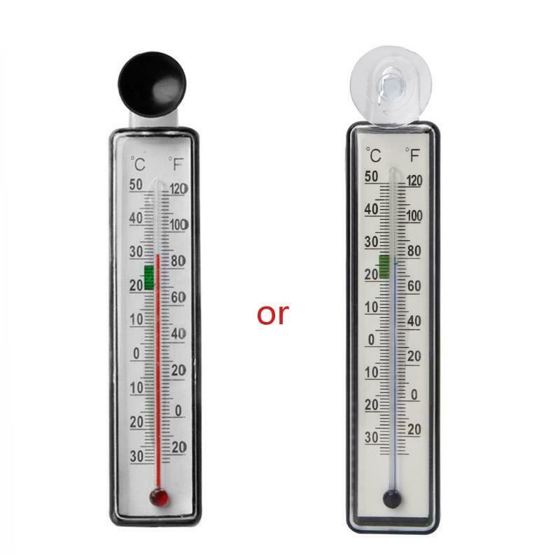Aquarium Fish Tank Thermometer Glass Meter Water Temperature Gauge Suction Cup