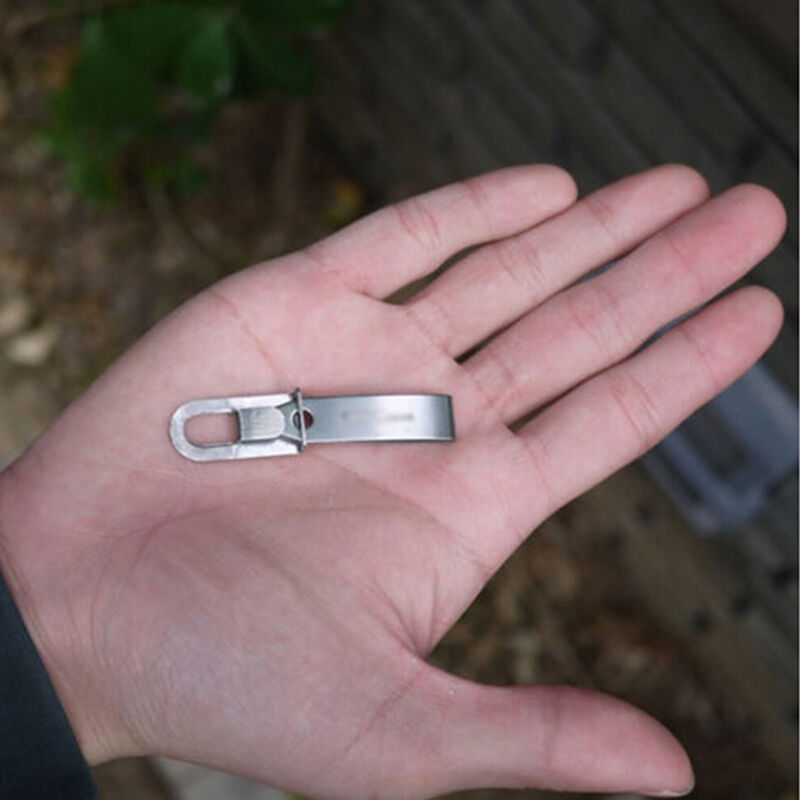 New EDC Gear Tweezers Stainless Tick Gripper Survival Bushcraft PocketKeyc.l8