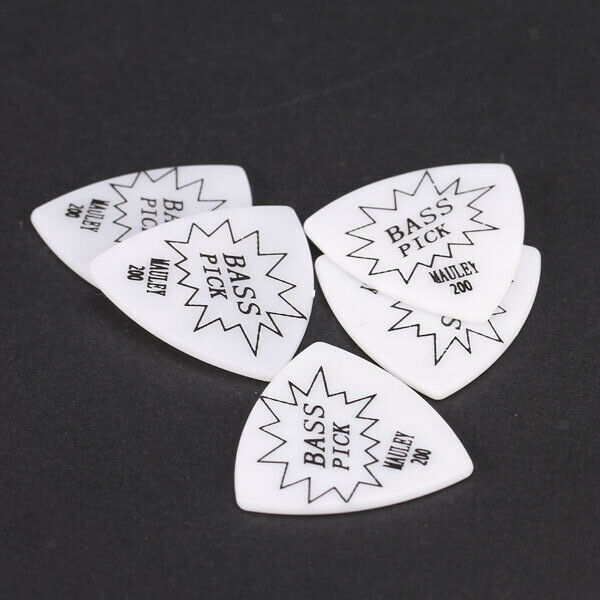 2x 5pcs White Picks 2mm for Bass Guitar / Protection From Fingers And Guitar /