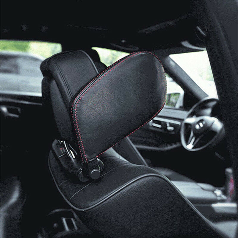 Car Headrest Neck Pillow Head Prop Seat Rest Nap Side Cushion Pad Travel Black