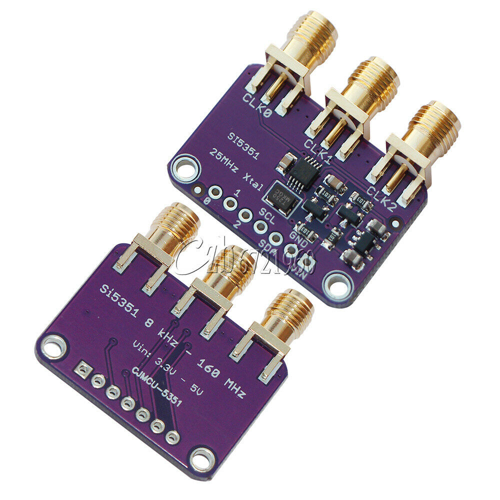 Si5351A Signal Generator Clock Breakout Board 3.3/5V 25MHz 8~160MHz for Arduino