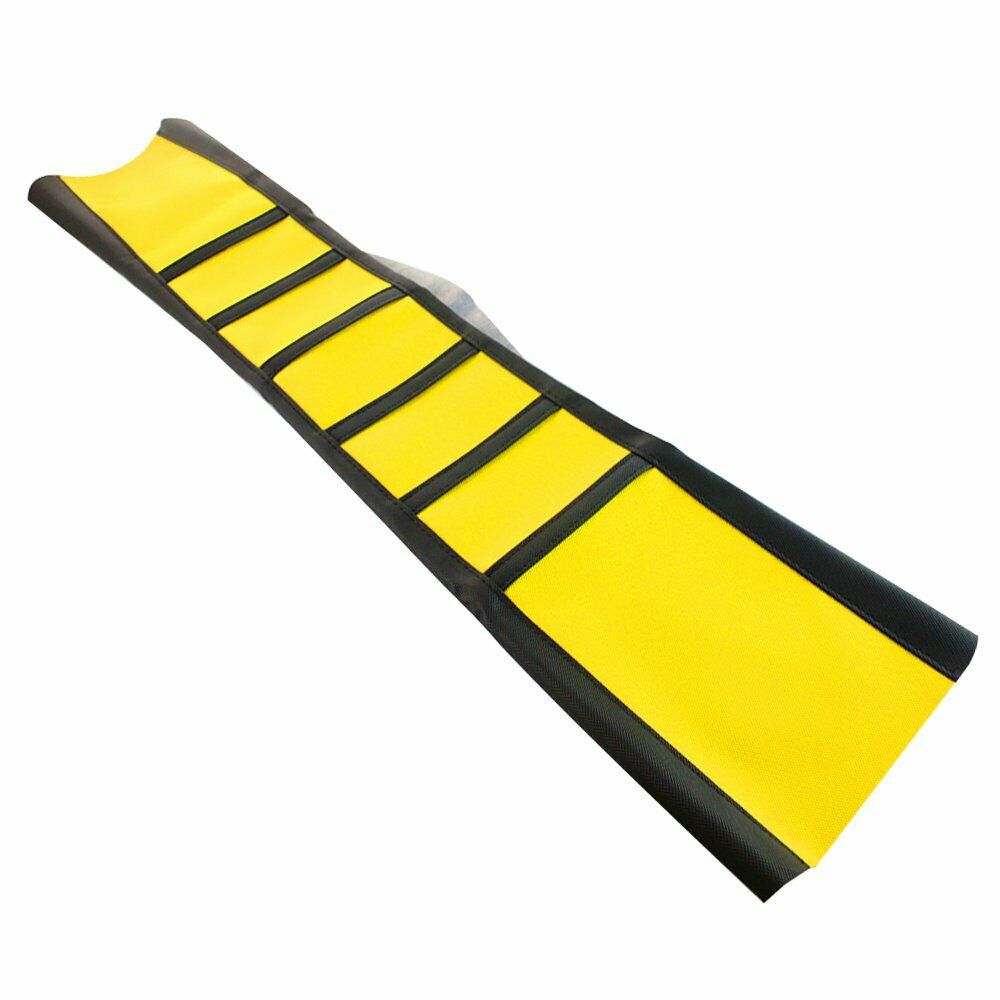 Motorcycle Yellow Rubber Ribbed Gripper Soft Seat Cover For HXXda CRF450X 05-16