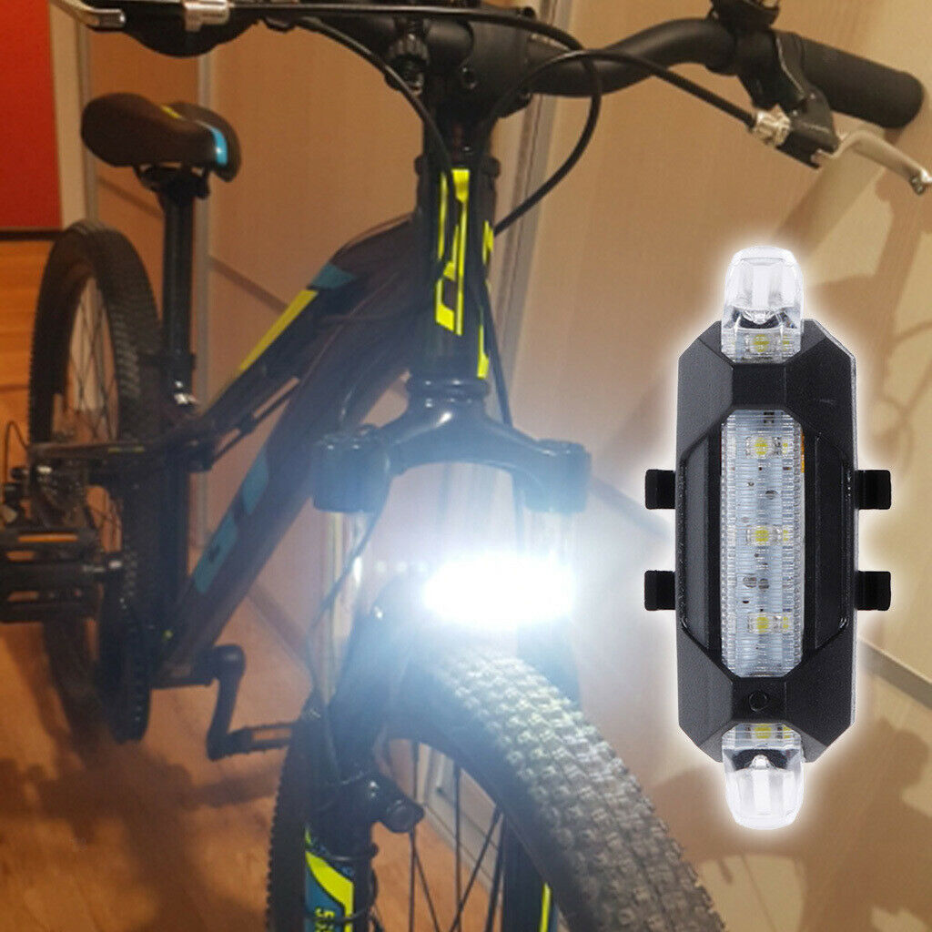 Lots 3 LED Rear Lights Cycling Tail Safety Warning Light USB Rechargeable