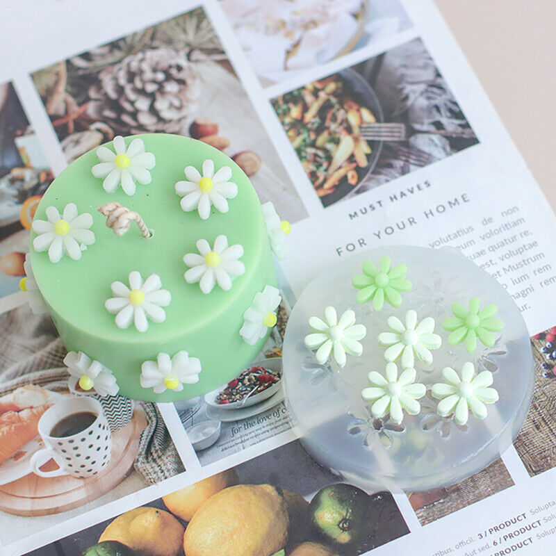 Sunflower silicone soap mold mini flower aromatherapy candle mold diy eco.l8