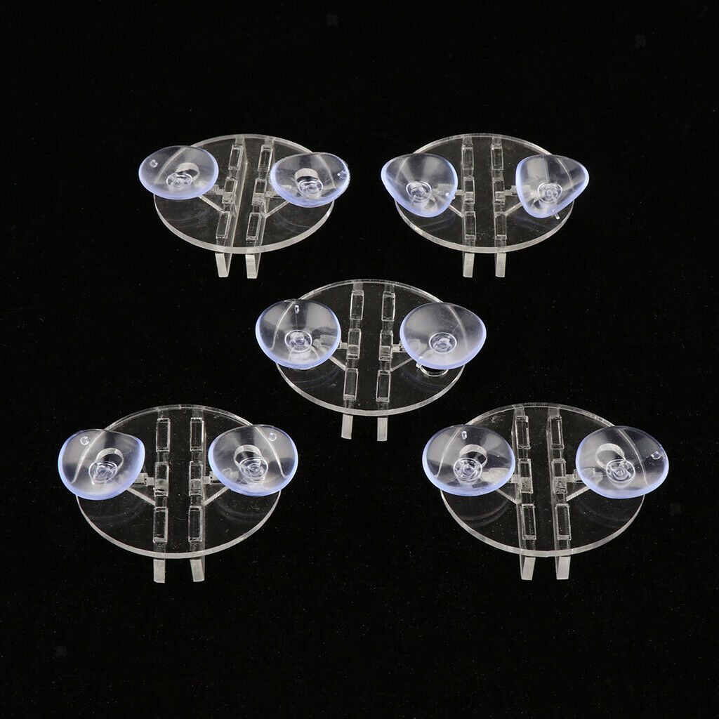 5 pcs Aquarium Fish Tank Partition Clip Breeding Separator Suction Cup Clips
