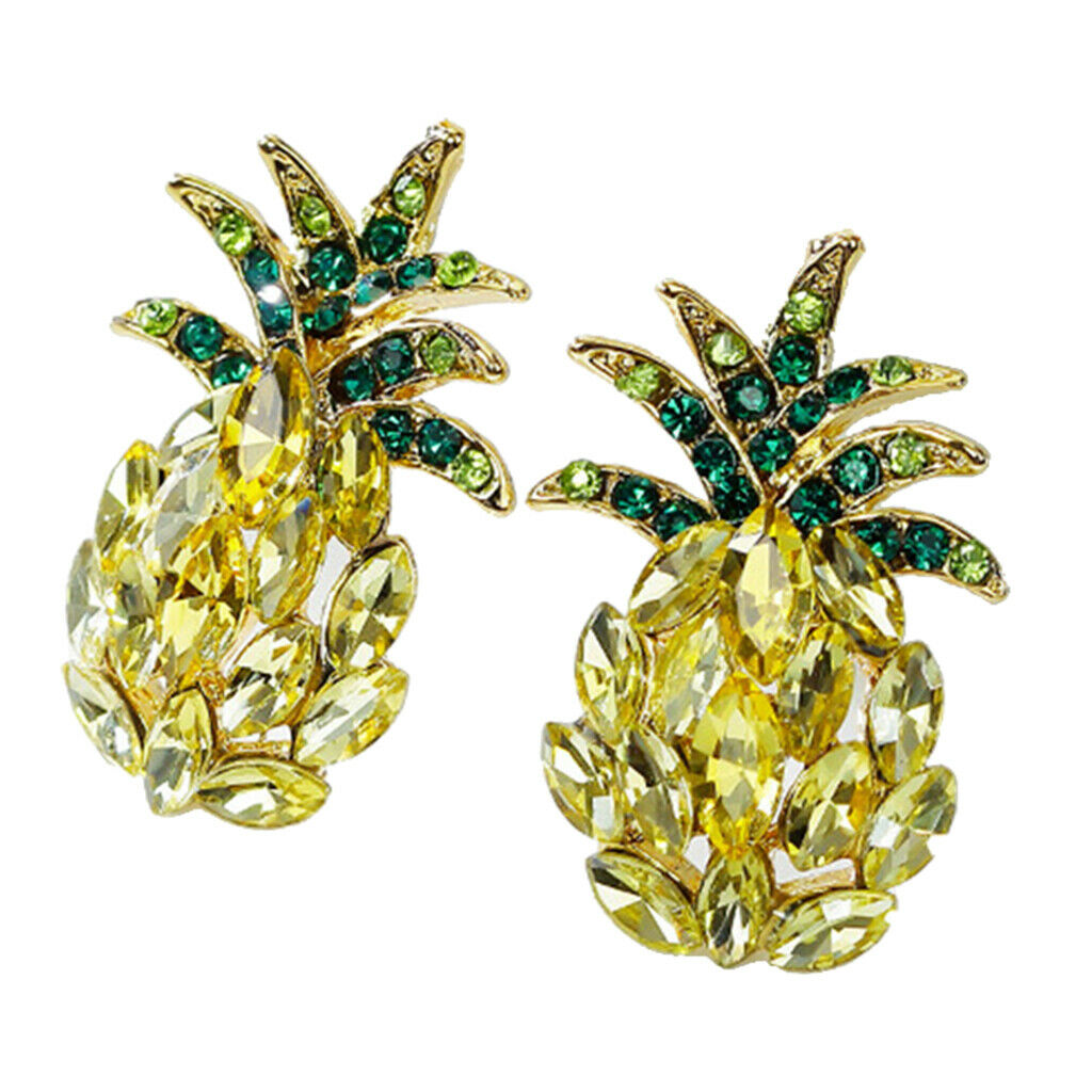 Ladies Pineapple Studs Earrings Metal Ear Studs Bohemian Charms Jewelry Gift