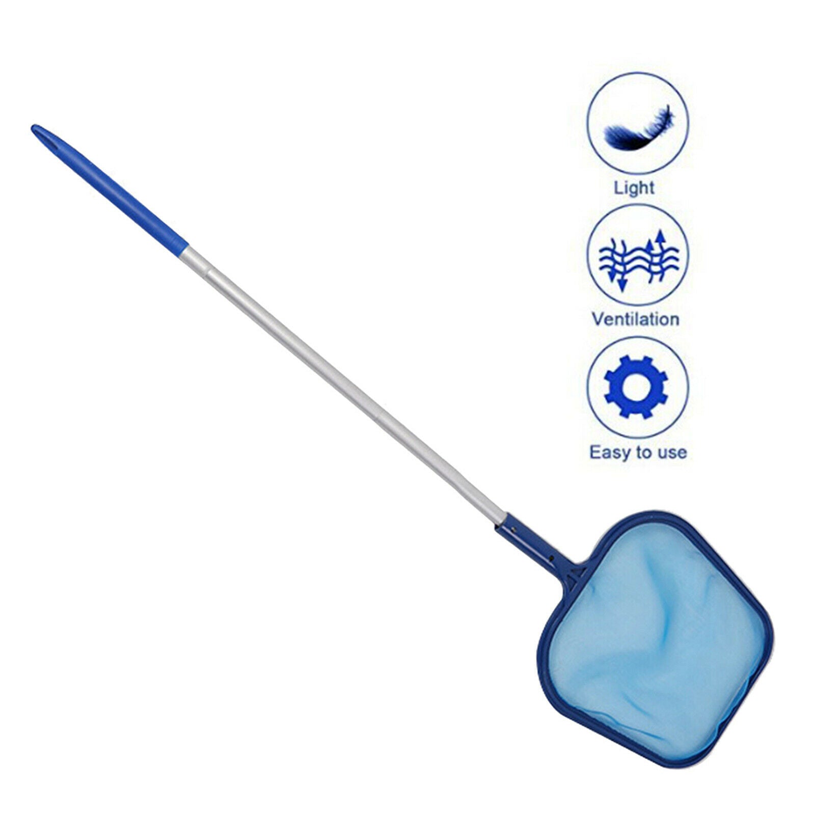 162cm Pool Leaf Skimmer Net Cleaning with 5 Pole for Hot Top Removing Debris
