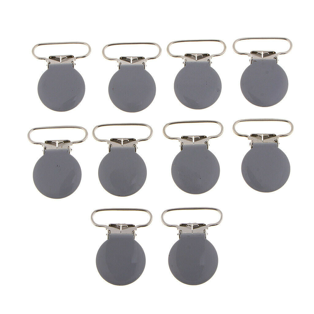 30 pieces metal pacifier straps clips holder pacifier suspender clips for