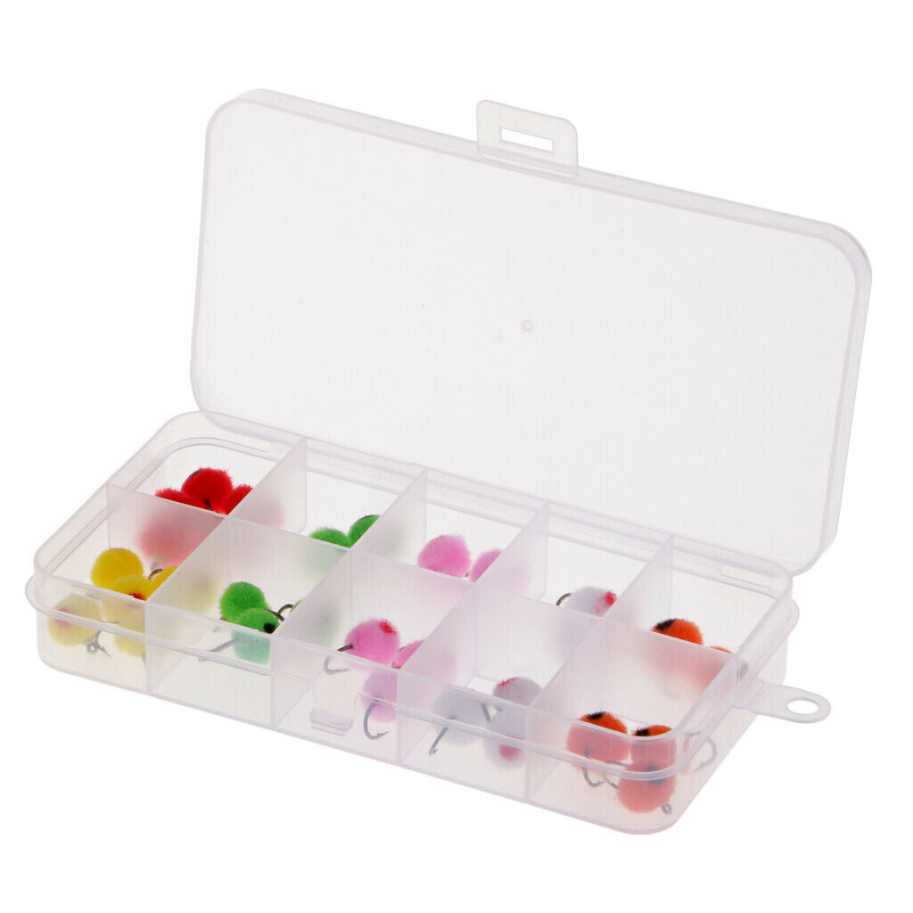 36pcs 12 # Glo Bug Egg Fly Fly Fishing Trout Salmon Fly Fishing