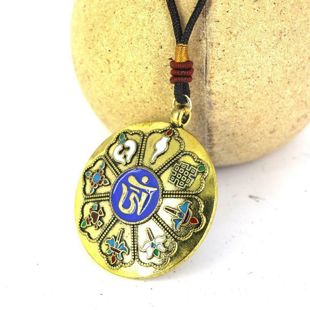 Tibetan Buddhism Eight-diagram-shaped appetizer Amulet Hang Penadnt