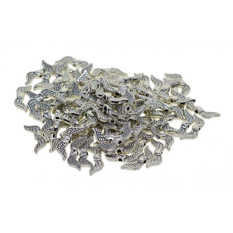 100 x metal angel wings metal beads spacer beads beads spacer beads