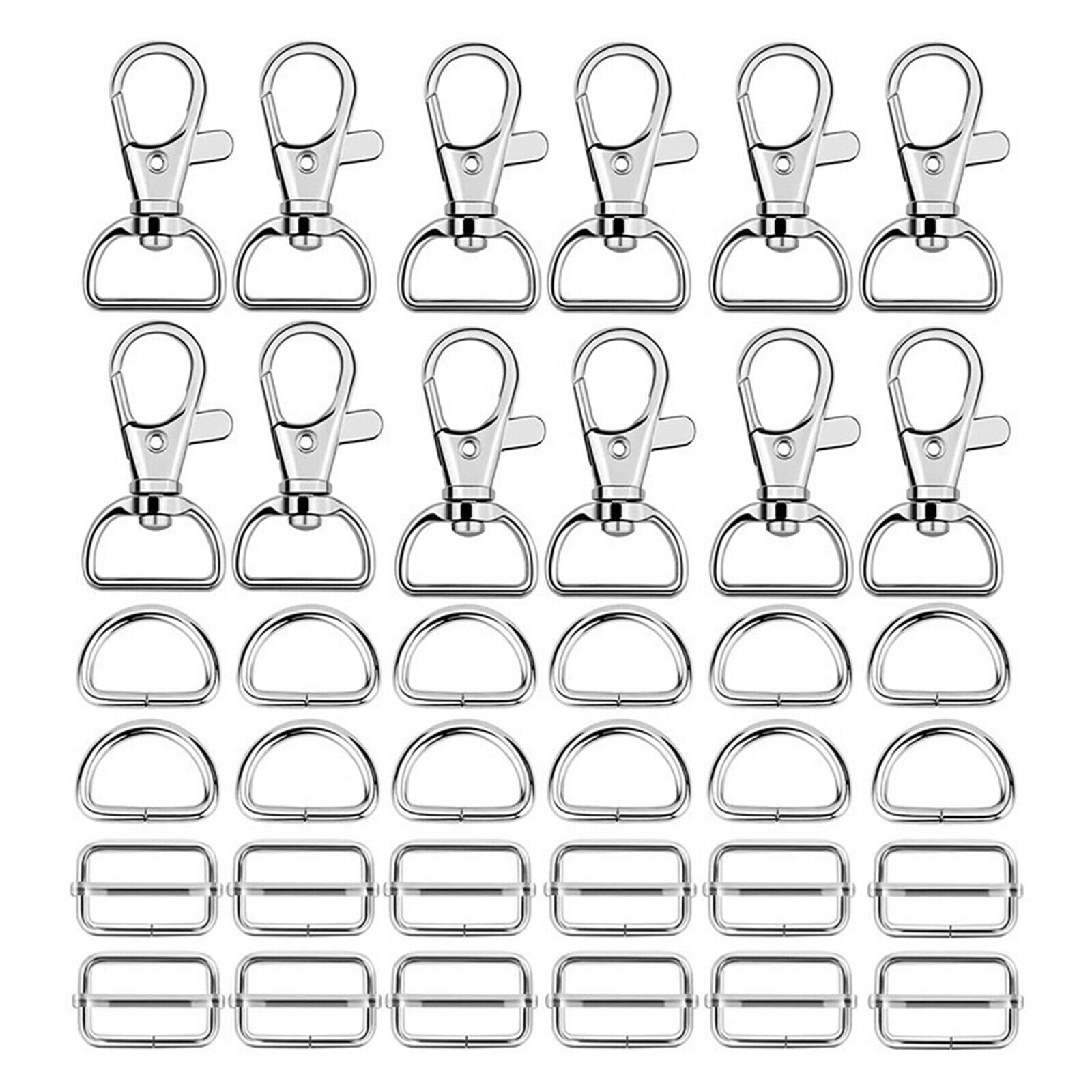 60pcs/set Key Chains Keychains Blanks Keyring Straps Projects Jewelry Making