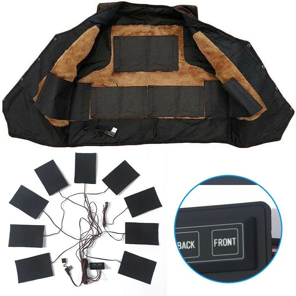 9in1 Carbon Fiber Heating Pad USB Heating Film Electric Winter Infrared Heat Mat
