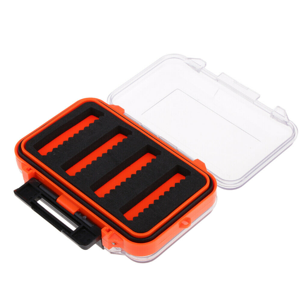 Fishing Lure Box Storage Waterproof Box Plastic Double Side Bait Hook Lures Case