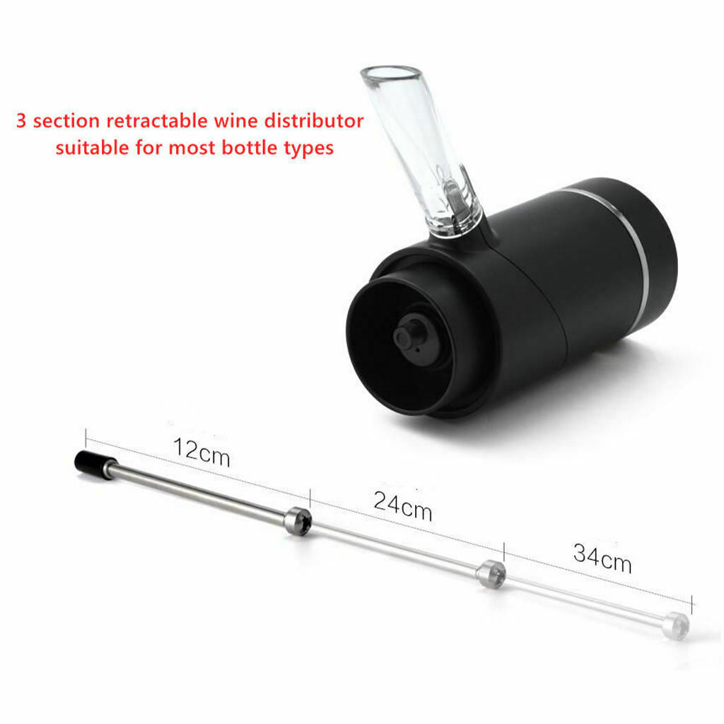 Electric Wine Aerator Pourer Smart Accelerated Oxidation for Red White Wine