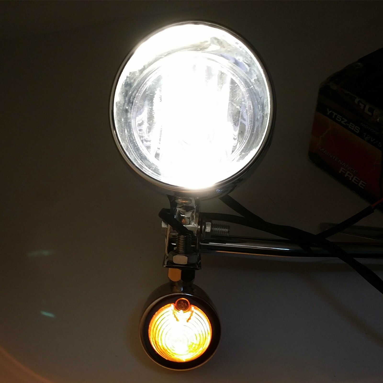 Motor Bullet Turn Signal Spot light For Kawasaki VN Motorcycle Touring Chopper