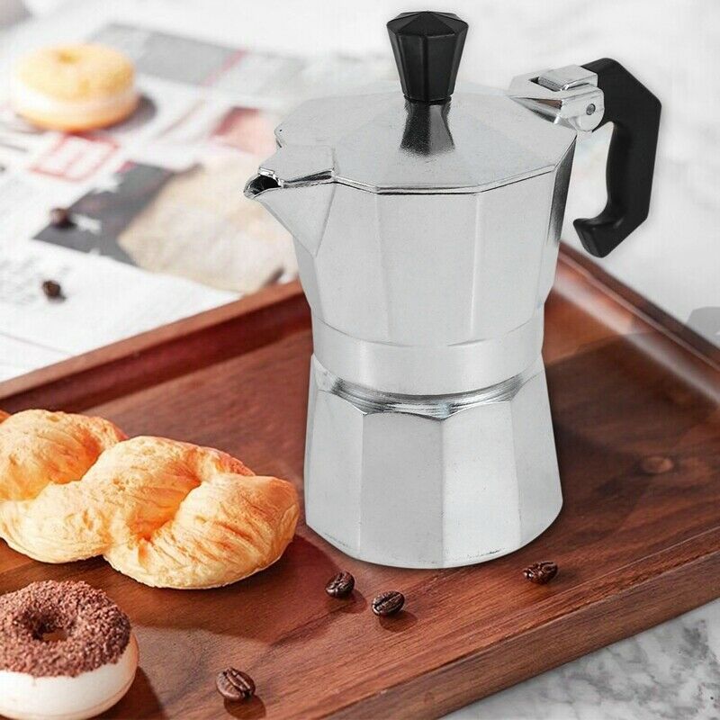 Aluminum Italian Stove Top/Moka Espresso Coffee Maker/Percolator Pot Tool 50MlB7