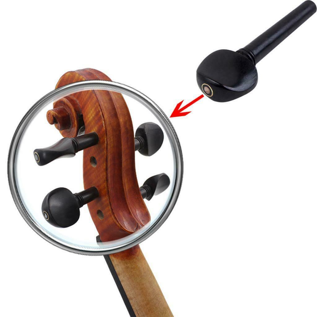 15x Violin Chinrest Tailpiece Bridge Fine Tuner 4/4 Violin Instrument Parts