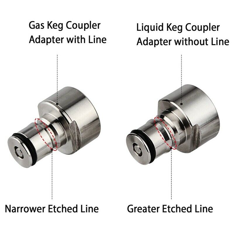 Beer Keg Coupler Adapter, Keg Tap to Ball Lock  Disconnect FPT 5/8inch ThreaC1Q1