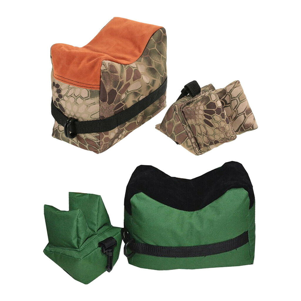 2pcs Front & Rear Bag Gun Support Shooting Rest Target Stand Sandbag Pouch